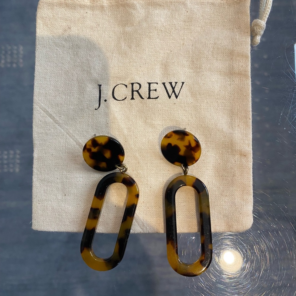 Jcrew Tortoise Shell Earrings